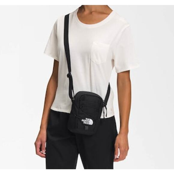 The North Face Jester Crossbody Bag Black Small Messenger Sling Unisex - Picture 2 of 5